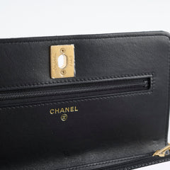 Chanel Turn-lock WOC with Charms Black Caviar
