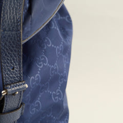 Gucci Guccissima Nylon Backpack Blue
