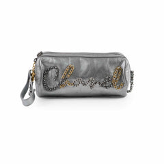 Chanel Signature Bowing Bag Crumpled Metallic Calfskin