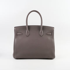 Hermes Birkin 30 Etain C Stamp (2018)