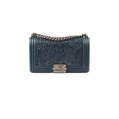 Chanel Old Medium Cordoba Paris Navy Boy Dark Green