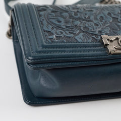 Chanel Old Medium Cordoba Paris Navy Boy Dark Green