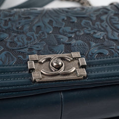 Chanel Old Medium Cordoba Paris Navy Boy Dark Green