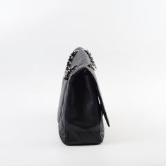 Chanel Maxi Single Flap Black Caviar SHW