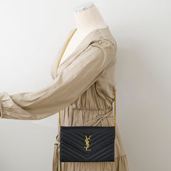 Saint Laurent Cassandre Envelope Wallet On Chain WOC