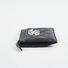 Chanel Seasonal Cardholder Caviar Black