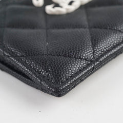 Chanel Seasonal Cardholder Caviar Black