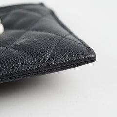 Chanel Seasonal Cardholder Caviar Black