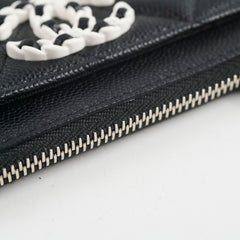 Chanel Seasonal Cardholder Caviar Black