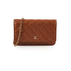 Chanel Wallet On Chain WOC Caviar Tan (microchip)