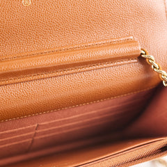 Chanel Wallet On Chain WOC Caviar Tan (microchip)
