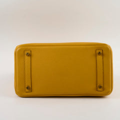Hermes Birkin 30 Jaune Ambre Togo Y Stamp