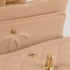 Chanel Classic Flap Small Beige Lambskin