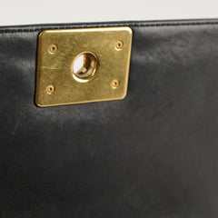 Chanel Old Medium Boy Bag Lambskin Black