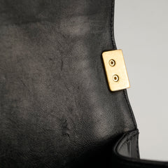Chanel Old Medium Boy Bag Lambskin Black
