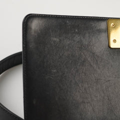 Chanel Old Medium Boy Bag Lambskin Black