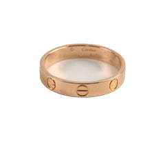 Cartier Love Wedding Band Pink Gold Size 55