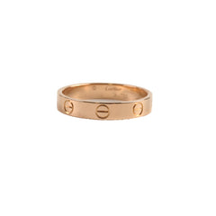 Cartier Love Wedding Band Pink Gold Size 55