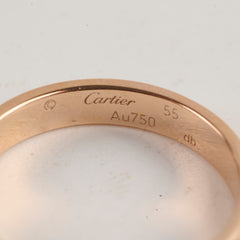 Cartier Love Wedding Band Pink Gold Size 55