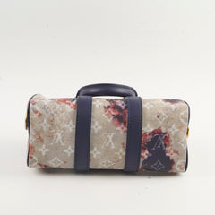 Louis Vuitton Keepall 25 Bandouliere Ink Blue Micorchip