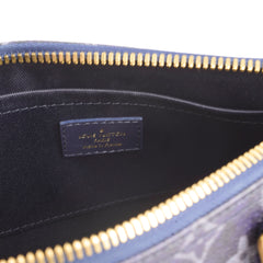 Louis Vuitton Keepall 25 Bandouliere Ink Blue Micorchip