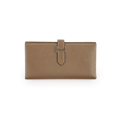 Hermes Bearn Long Wallet Etoupe Epsom 2017