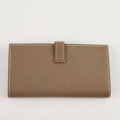 Hermes Bearn Long Wallet Etoupe Epsom 2017