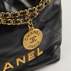 Chanel Mini 22 Black (microchip)