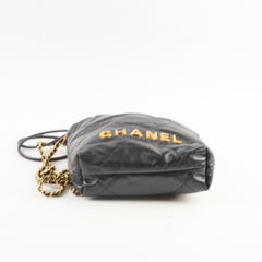 Chanel Mini 22 Black (microchip)