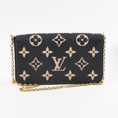 Louis Vuitton Pochette Felice- Empreinte Black Cream