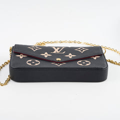 Louis Vuitton Pochette Felice- Empreinte Black Cream