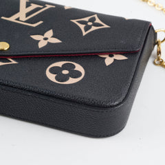 Louis Vuitton Pochette Felice- Empreinte Black Cream
