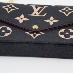 Louis Vuitton Pochette Felice- Empreinte Black Cream