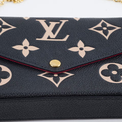 Louis Vuitton Pochette Felice- Empreinte Black Cream