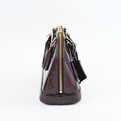 Louis Vuitton Alma BB Vernis Leather Amarante