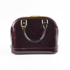 Louis Vuitton Alma BB Vernis Leather Amarante