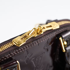 Louis Vuitton Alma BB Vernis Leather Amarante