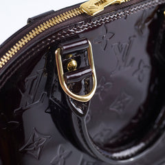 Louis Vuitton Alma BB Vernis Leather Amarante