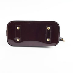 Louis Vuitton Alma BB Vernis Leather Amarante