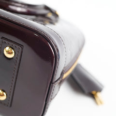 Louis Vuitton Alma BB Vernis Leather Amarante