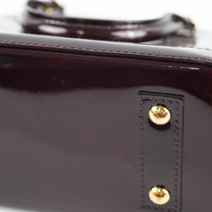 Louis Vuitton Alma BB Vernis Leather Amarante