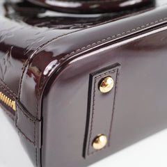 Louis Vuitton Alma BB Vernis Leather Amarante