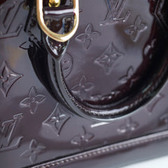 Louis Vuitton Alma BB Vernis Leather Amarante