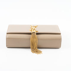 Saint Laurent Small Kate Tassel Dark Beige
