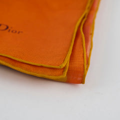 Christian Dior Silk Scarf Orange