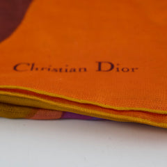 Christian Dior Silk Scarf Orange
