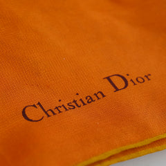 Christian Dior Silk Scarf Orange