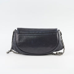 Chanel Half Moon Crossbody Bag Black