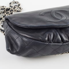 Chanel Half Moon Crossbody Bag Black