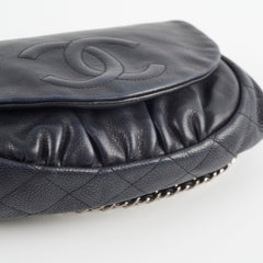 Chanel Half Moon Crossbody Bag Black